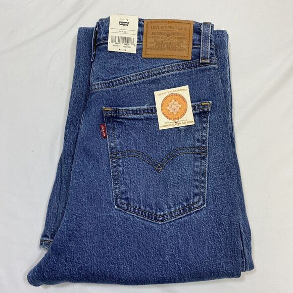 Levi's 70's High Flare Jeans Women 28x32 Blue Big E Distressed American Denim - Picture 10 of 14